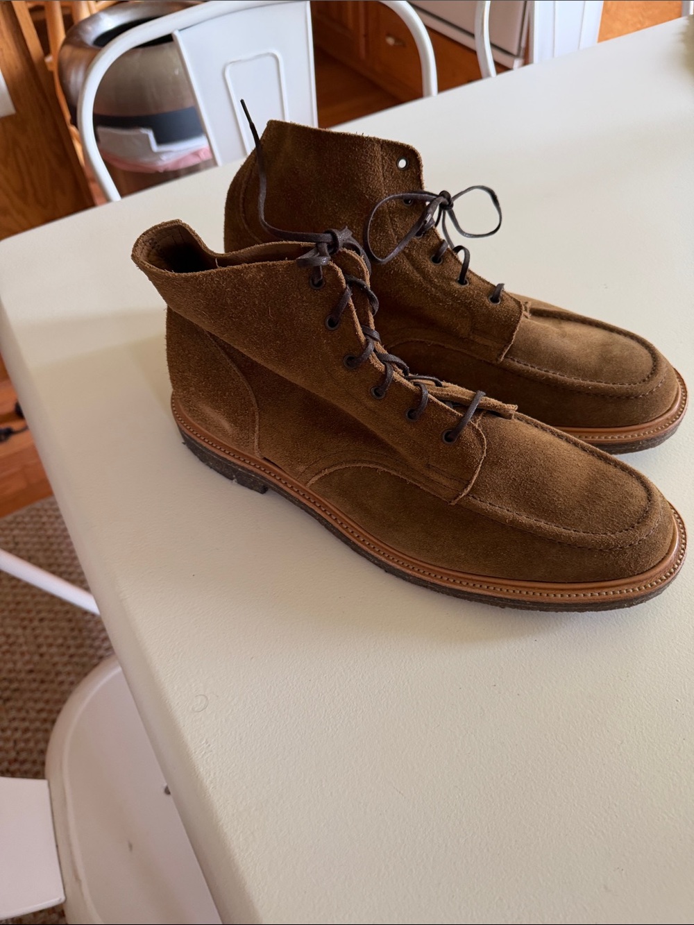 Todd Snyder Nomad Chukka Brown Suede Lace-Up Boots Sz 13. No box. Bag1